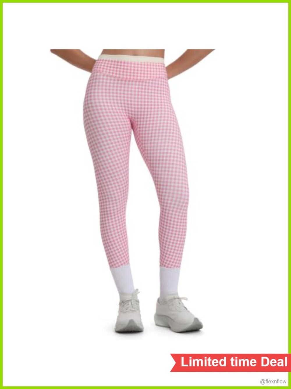 High Waist Tummy Control Leggings 7/8 Length Nylon Spandex Gym Yoga